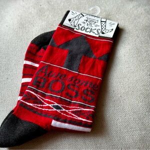 Men’s Crew Socks Primitives By Kathy Awesome Boss One Size Brand New